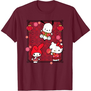 image:imageSanrio Characters Lunar New Year TShirtBurgundy