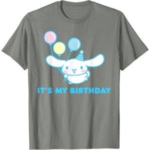 image:imageSanrio Cinnamoroll Birthday TShirt Adult Classic Fit Blue Crew Neck Short SleeveOlive Heather