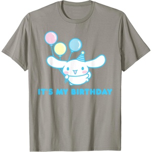 image:imageSanrio Cinnamoroll Birthday TShirt Adult Classic Fit Blue Crew Neck Short SleeveSlate Grey
