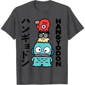 image:imageSanrio Hangyodon Japanese Tee Shirt TShirtDark Heather Grey