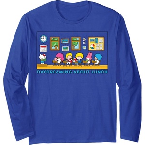 image:imageSanrio Hello Kitty and Friends Daydreaming about Lunch Class Long Sleeve TShirtRoyal Blue