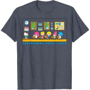 image:imageSanrio Hello Kitty and Friends Daydreaming about Lunch Class TShirtHeather Blue