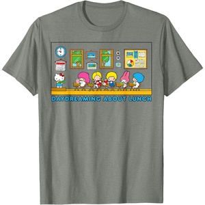 image:imageSanrio Hello Kitty and Friends Daydreaming about Lunch Class TShirtOlive Heather