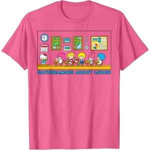 image:imageSanrio Hello Kitty and Friends Daydreaming about Lunch Class TShirtPink Heather