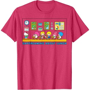image:imageSanrio Hello Kitty and Friends Daydreaming about Lunch Class TShirtRed Heather