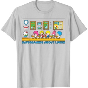 image:imageSanrio Hello Kitty and Friends Daydreaming about Lunch Class TShirtSilver Grey
