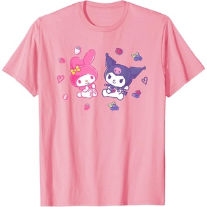 image:imageSanrio Kuromi and My Melody Berries TShirt Small BlackPink