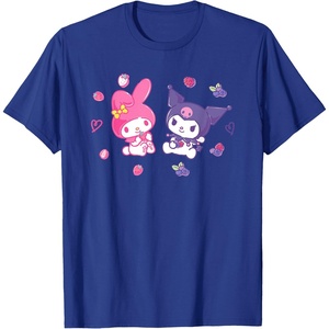 image:imageSanrio Kuromi and My Melody Berries TShirt Small BlackRoyal Blue
