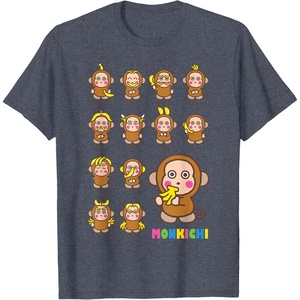 image:imageSanrio Monkichi Zodiac Tee Shirt TShirtHeather Blue