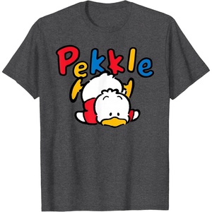 image:imageSanrio Pekkle Backside Logo Tee Shirt TShirtDark Heather Grey