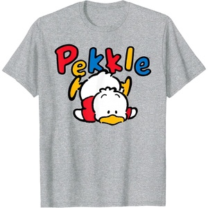 image:imageSanrio Pekkle Backside Logo Tee Shirt TShirtHeather Grey