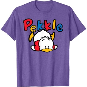 image:imageSanrio Pekkle Backside Logo Tee Shirt TShirtPurple Heather