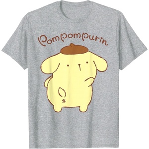 image:imageSanrio Pompompurin Backside Logo Tee Shirt TShirtHeather Grey