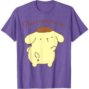 image:imageSanrio Pompompurin Backside Logo Tee Shirt TShirtPurple Heather