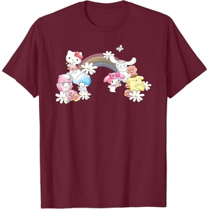 image:imageSanrio Spring Hello Kitty Little Twin Stars My Melody Purin TShirtBurgundy