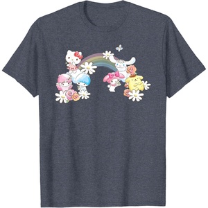 image:imageSanrio Spring Hello Kitty Little Twin Stars My Melody Purin TShirtHeather Blue