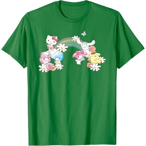 image:imageSanrio Spring Hello Kitty Little Twin Stars My Melody Purin TShirtKelly Green