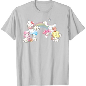 image:imageSanrio Spring Hello Kitty Little Twin Stars My Melody Purin TShirtSilver Grey