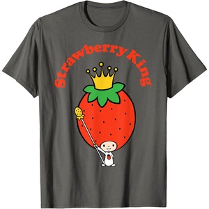 image:imageSanrio Strawberry King Classic Tee Shirt TShirtAsphalt Grey