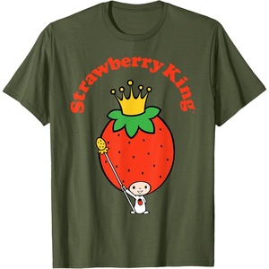 image:imageSanrio Strawberry King Classic Tee Shirt TShirtOlive Green