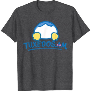 image:imageSanrio Tuxedosam Backside Logo Tee Shirt TShirtDark Heather Grey