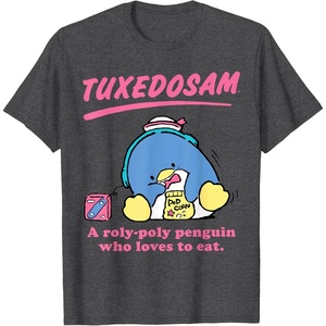 image:imageSanrio Tuxedosam Classic Tee Shirt TShirtDark Heather Grey