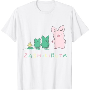 image:imageSanrio Zashikibuta Cheerful Pig Tee Shirt TShirtWhite