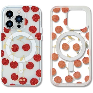 image:imageSonix x Sanrio Case for iPhone 12  iPhone 12 Pro  Compatible with MagSafe  10ft Drop Tested  Tuxedo BobaGlitter  Cherry on Top