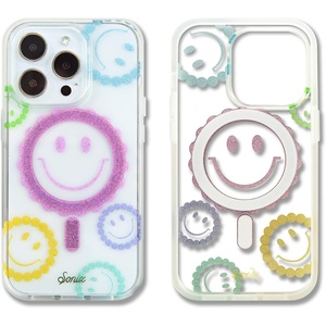 image:imageSonix x Sanrio Case for iPhone 12  iPhone 12 Pro  Compatible with MagSafe  10ft Drop Tested  Tuxedo BobaGlitter Smiley