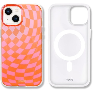 image:imageSonix x Sanrio Case for iPhone 12  iPhone 12 Pro  Compatible with MagSafe  10ft Drop Tested  Tuxedo BobaPinkOrange  Checkmate