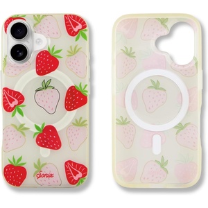 image:imageSonix x Sanrio Case for iPhone 12  iPhone 12 Pro  Compatible with MagSafe  10ft Drop Tested  Tuxedo BobaWild Strawberries