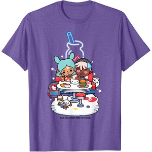 image:imageToca Life x Hello Kitty amp Friends Diner TShirtPurple Heather