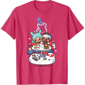 image:imageToca Life x Hello Kitty amp Friends Diner TShirtRed Heather