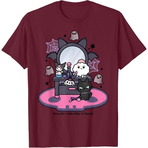 image:imageToca Life x Hello Kitty amp Friends Kuromi Vanity TShirtBurgundy