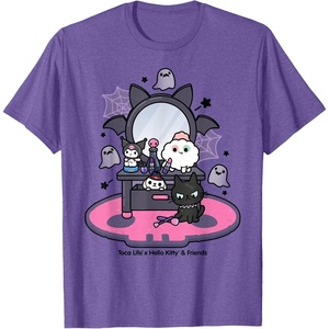 image:imageToca Life x Hello Kitty amp Friends Kuromi Vanity TShirtPurple Heather