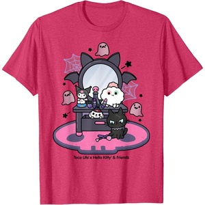 image:imageToca Life x Hello Kitty amp Friends Kuromi Vanity TShirtRed Heather