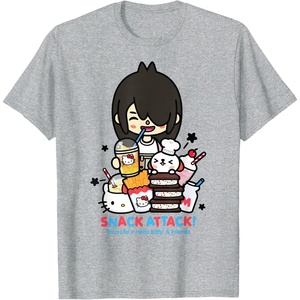 image:imageToca Life x Hello Kitty amp Friends Snack Attack TShirtHeather Grey