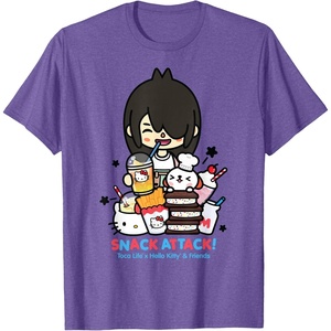 image:imageToca Life x Hello Kitty amp Friends Snack Attack TShirtPurple Heather