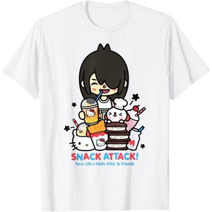 image:imageToca Life x Hello Kitty amp Friends Snack Attack TShirtWhite