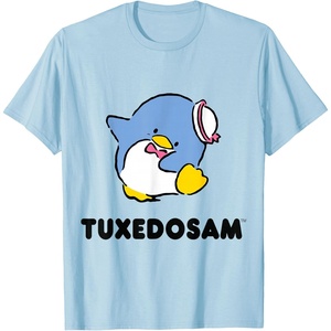 image:imageTuxedosam Character Front and Back TShirt SmallBaby Blue