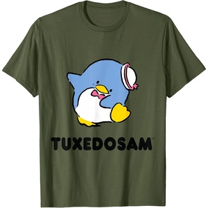image:imageTuxedosam Character Front and Back TShirt SmallOlive Green