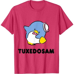 image:imageTuxedosam Character Front and Back TShirt SmallRed Heather