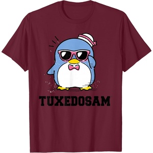 image:imageTuxedosam Summer Sunglasses TShirtBurgundy