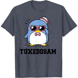 image:imageTuxedosam Summer Sunglasses TShirtHeather Blue