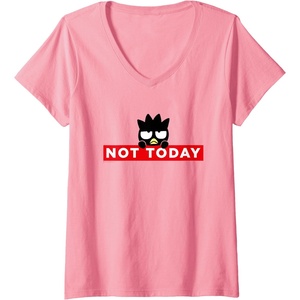 image:imageWomens BadtzMaru Not Today Japan VNeck TShirtPink