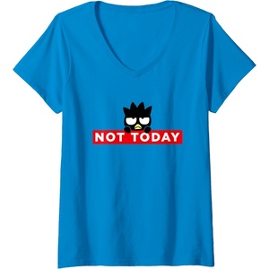 image:imageWomens BadtzMaru Not Today Japan VNeck TShirtSapphire Blue