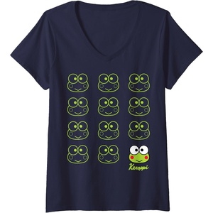 image:imageWomens Keroppi Real VNeck TShirtNavy Blue