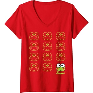 image:imageWomens Keroppi Real VNeck TShirtRed