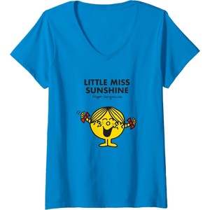 image:imageWomens Mr Men Little Miss Sunshine VNeck TShirtSapphire Blue
