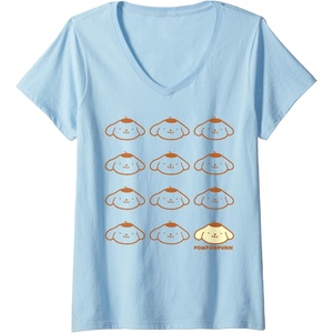 image:imageWomens Pompompurin Real VNeck TShirtBaby Blue